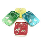 High quality metal car air freshener aluminium tin can Custom rectangular air freshener tin box for car