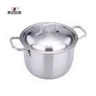 Wholesale High Quality Stainless Steel Straight Pot Soup & Induction Stock Pots casserole For Cooking 20cm