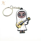 OEM ORDER gifts rubber key chain custom pvc chain rubber silicon keychain