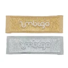 Custom Private Brand Name Damask Woven Textile Neck Label For Clothing