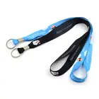 Full color heat transfer print lanyard ribbon custom work id card holder lanyard
