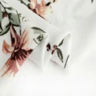 100% Rayon Floral Printed Fabric Smooth for Jackets Shirts Blouse Top Quality
