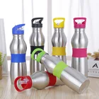 BPA free FDA report metal water bottle with wide mouth & curvy shape/sports bottle