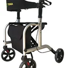 Wheelchair Foldable Rehabilitation mobility lightweight rollator and transit chair for adults TRA08