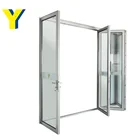 Aluminium profile double glass bifold door easy install