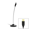 Adjustable USB Wired Audio Microphone, Built-in Sound Card