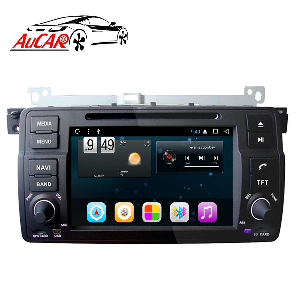 AuCAR 7 "Android автомобильный Радио для BMW E46 M3 Rover 75 1998-2006 сенсорный экран стерео видео GPS Bluetooth Мультимедиа BT 4 г WiFi