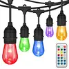 2019 hot sell S14 Patio light string RGB led christmas string light with Remote control