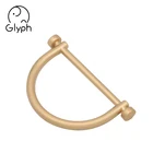 Metal D Ring Buckle Clasp Screw Buckle for Leather Handbag Purse Strap Belt Bag Handle Accessories