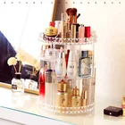Wholesale 3 tier Clear Transparent DIY profession acrylic 360 degree Rotating rotation Cosmetic Storage Box Makeup Organizer