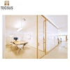 durable office divider partition single frosted glass wall