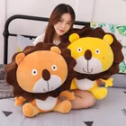 Free sample super soft jungle leo big head sun lion king animal plush toy gift