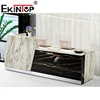 Ekintop white modern marble decoration reception desk reception area desk