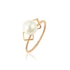 15340 xuping new latest gold ring designs romantic white pearl for party accessories for women jewelry