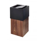 Business Office Trash Can Wooden Recycling Can Dustbin Composting Bin