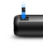 30 ワット大声ステレオ豊富な低音防水の bluetooth スピーカー、シャワー、旅行、パーティー