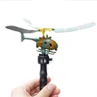 ZF302 2019 Novelty gifts handle pull wire aircraft power helicopter flying plane toys for kids