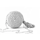 Roundness Handmade Shoulder Bags Women Crochet Slant Straddle Bag