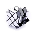 educational game 3d puzzle mirror sliver gold cube for brain training