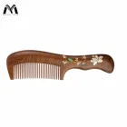 Hot-selling Professional Printed Flowers straightening Wooden hair comb