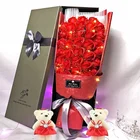 artificial flower pink soap flower for table decoration