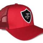 Factory wholesale women hats 6 panel cotton mesh hats with embroidery badge logo trucker hats/caps