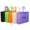 Wholesale cheap logo design recyclable foldable non woven fabric carry bag