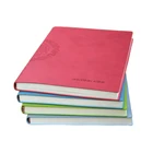 Factory custom genuine leather notebook with strap personal planner