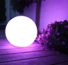 Color changing Moon type waterproof IP65 PE rechargeable decorative D40cm LED glow ball for event parties