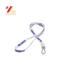 Logo Process polyester Free In Stock Cord Badge Holder Water Bottle Lanyard Strap