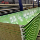 Factory price polyurethane sealing rock wool sandwich walling panels/sheets