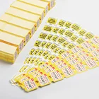 Customized yellow redemption tickets,lottery tickets, games ticket