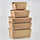 High quality bento box disposable lunch box food grade paper lunch box