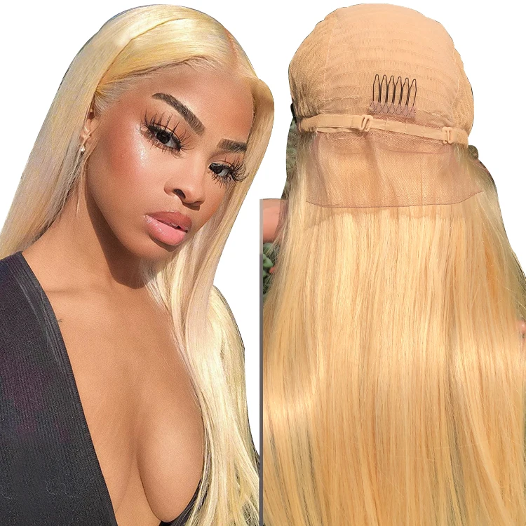 Xbl 613 Full Lace Wig Human Hair Brazilian 613 Blonde Full Lace