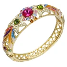 xuping fashion 24k gold color multi stone bangle sale manufacturer supplies ethnic wholesale turkish jewelry