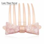 Wedding Bride Jewelry Bowknot Hair Accessories Ornaments Hair Combs For Women Girls