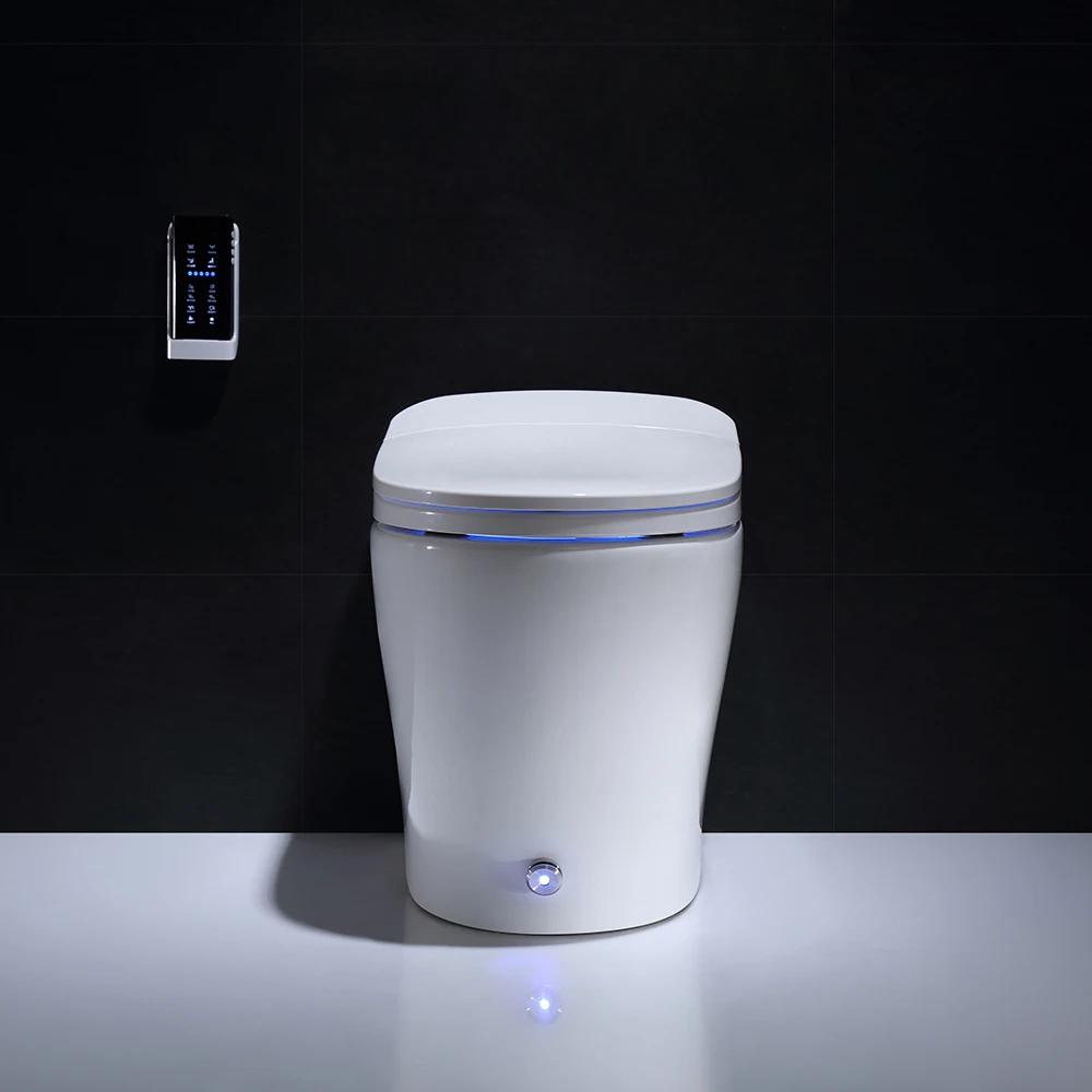 Оптом тумба для ванной комнаты wc, Туалет один кусок ногами автоматический промывки умывальник Умный интеллектуальный Туалет