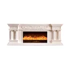 Style selections led lights ethanol fireplace with remote control