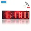 Digital race big size wall outdoor led remote clock