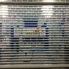 crystal door or transparent roller shutter door and door window material