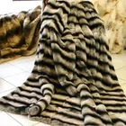 custom made accept chinchilla rex rabbit fur blanket