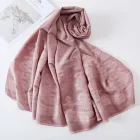 Hot sale fashion design muslim special dye knitted floral head woman long scarf
