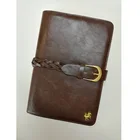 Hot sale custom size brown leather book cover