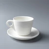 80-440ml Restaurant drinkware coffee sets tea cup saucer and plate set fine ceramic cup and saucer set white coffee cup set