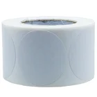 Hybsk White Color Coding Dot Labels Round Semi Gloss Paper Stickers Adhesive Label for printer (1.5 Inch)