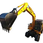 China Wheel Excavator Machine 12 ton excavator for sale
