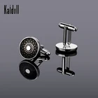 Wholesale Round Wheel Design Gold Plated Cufflink Custom Cufflink Manufacturer