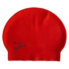 Solid color custom printed logo latex swimming cap