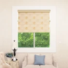 manual custom made cheap diy print jacquard fabrics shades window zebra roller blinds