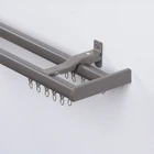 Custom length multifunction beautiful fashion home office decoration curved aluminium curtain track accessories